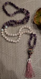 Mauve Mala Necklace