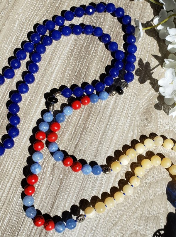 Snow White Mala Bead Necklace